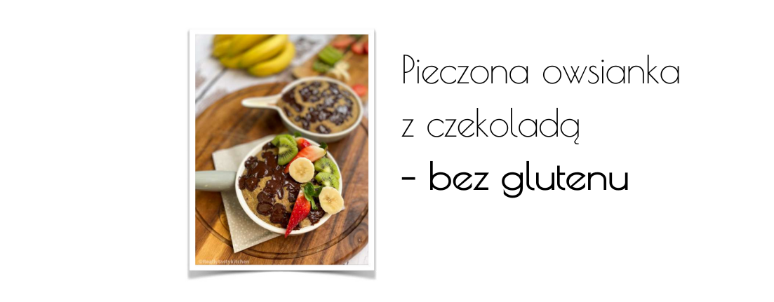 pieczona owsianka z czekoladą